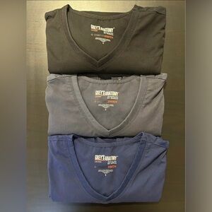 Grey's Anatomy Short Sleeve Tees - Black, Gray, and Blue